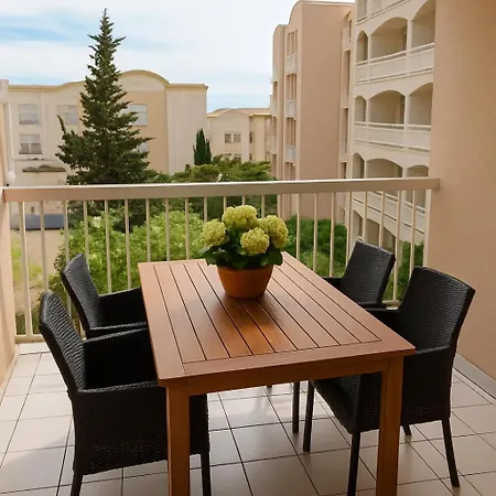 2 Mitoyens Avec Climatisation, Piscine Et Parking - Plages Et Port A 100m 아파트 *