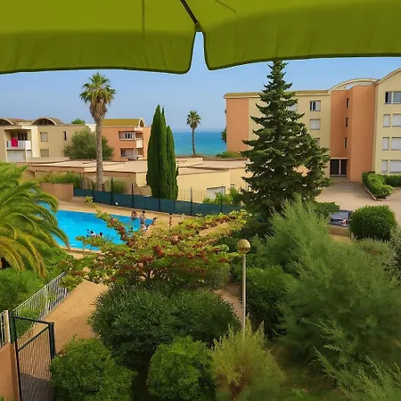 شقة 2 Mitoyens Avec Climatisation, Piscine Et Parking - Plages Et Port A 100m جرْويسا